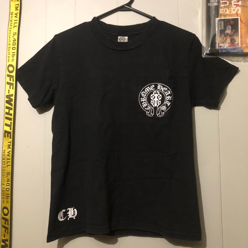 Free Vintage Chrome Hearts USA Flag Pocket Tee